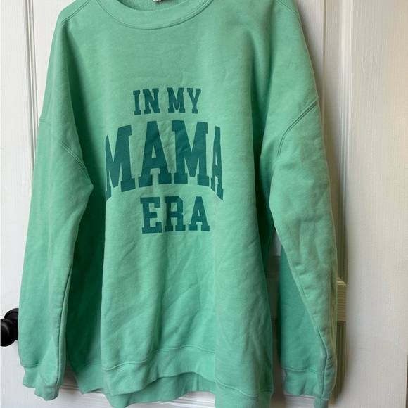 Pink Lily Mint Green Sweatshirt - Picture 2 of 6